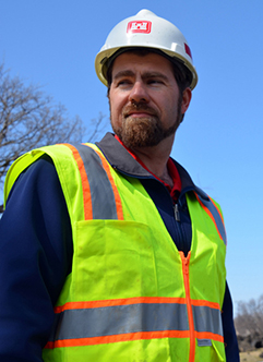 Man in hardhat.