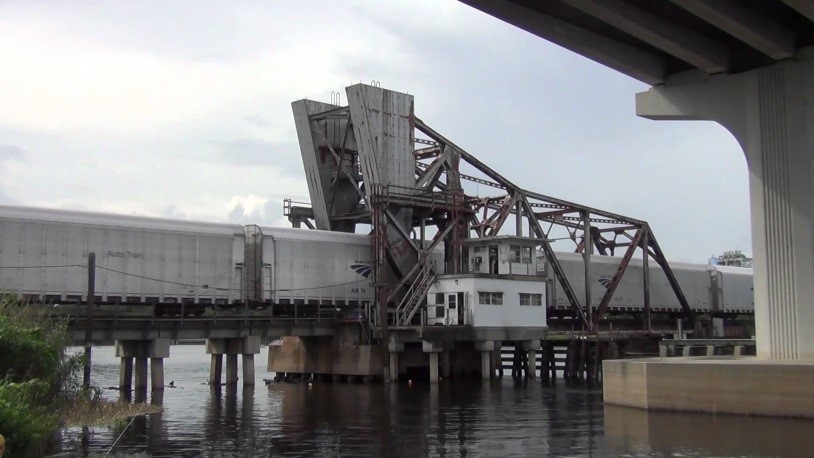 Lake Mary rolling lift bridge.